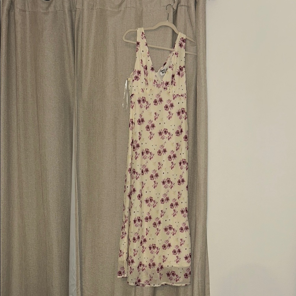 Princess Polly Cream and Pink Floral Maxi Dress